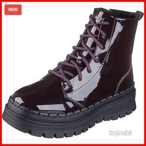 Platform Ankle Boots with Memory Foam and Faux Fur Lining